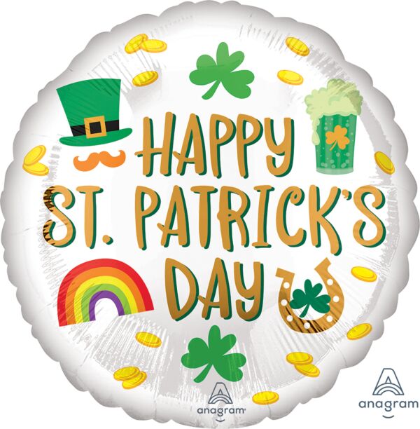 #S01 St. Patrick's Icons 18in Balloon