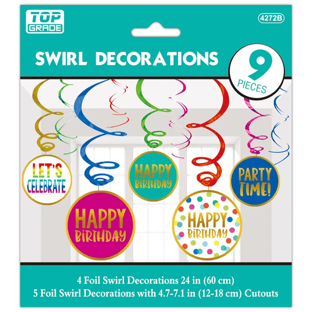 Birthday Dots Swirls 9ct