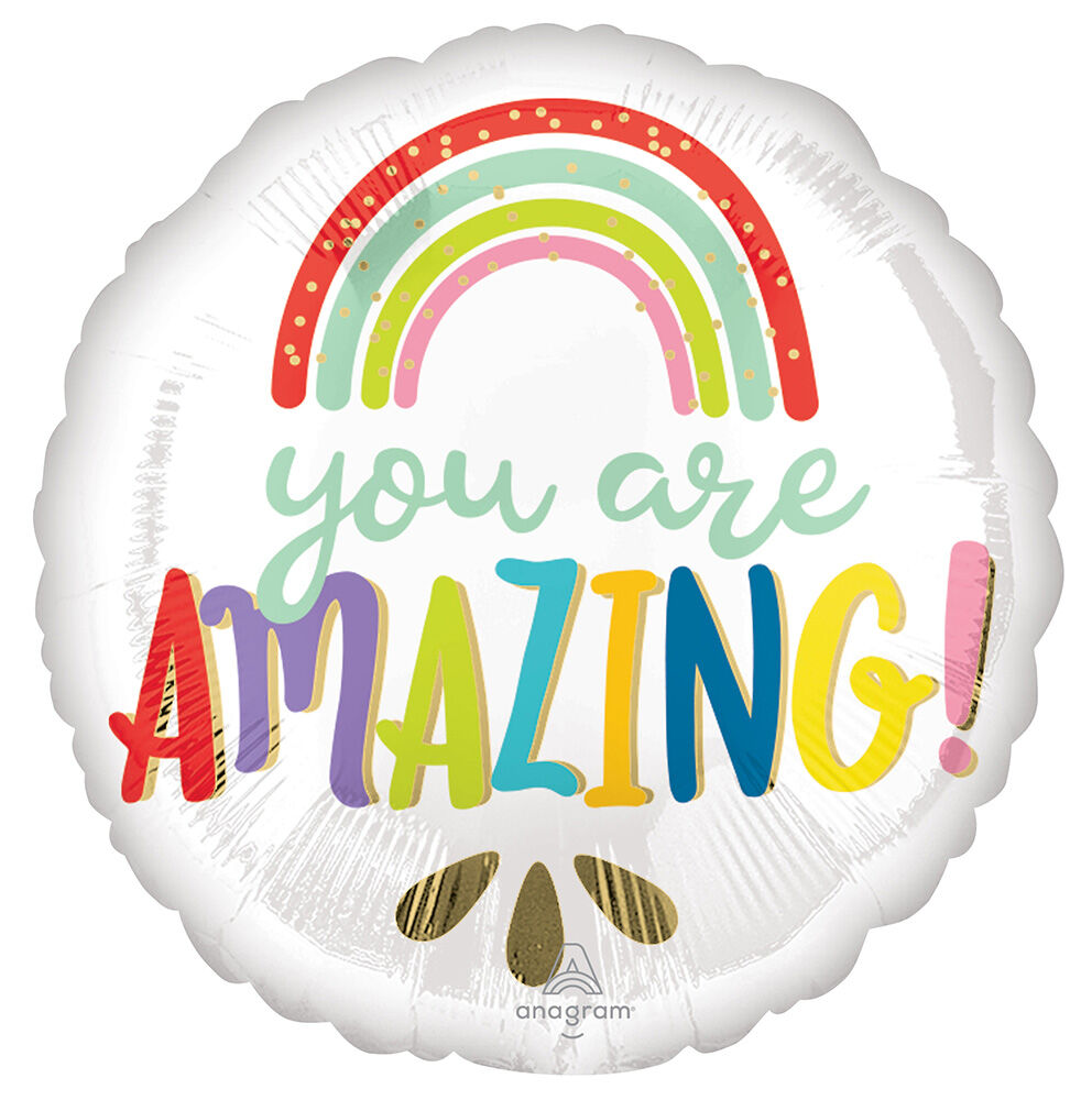 #425 You Are Amazing Rainbow 17in Balloon