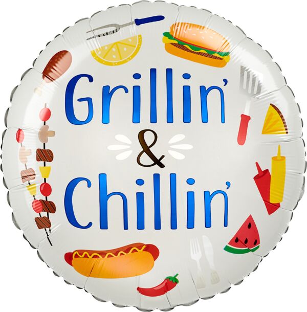 #S41 Summer Grilln' 18in Balloon