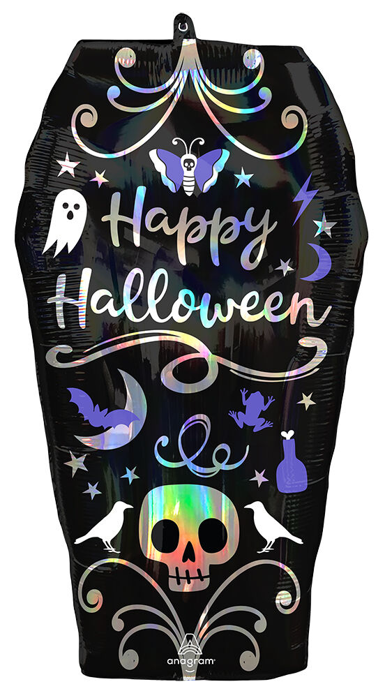 Iridescent Coffin 27in SuperShape Balloon