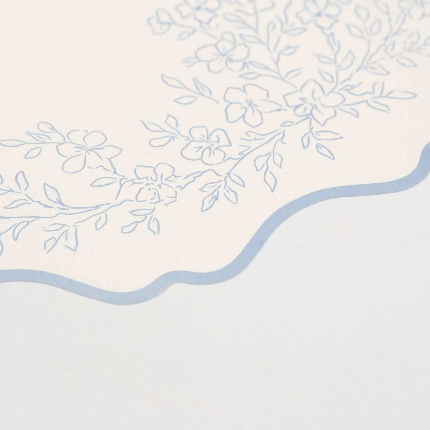 Floral Elegance Blue Placemats 12ct