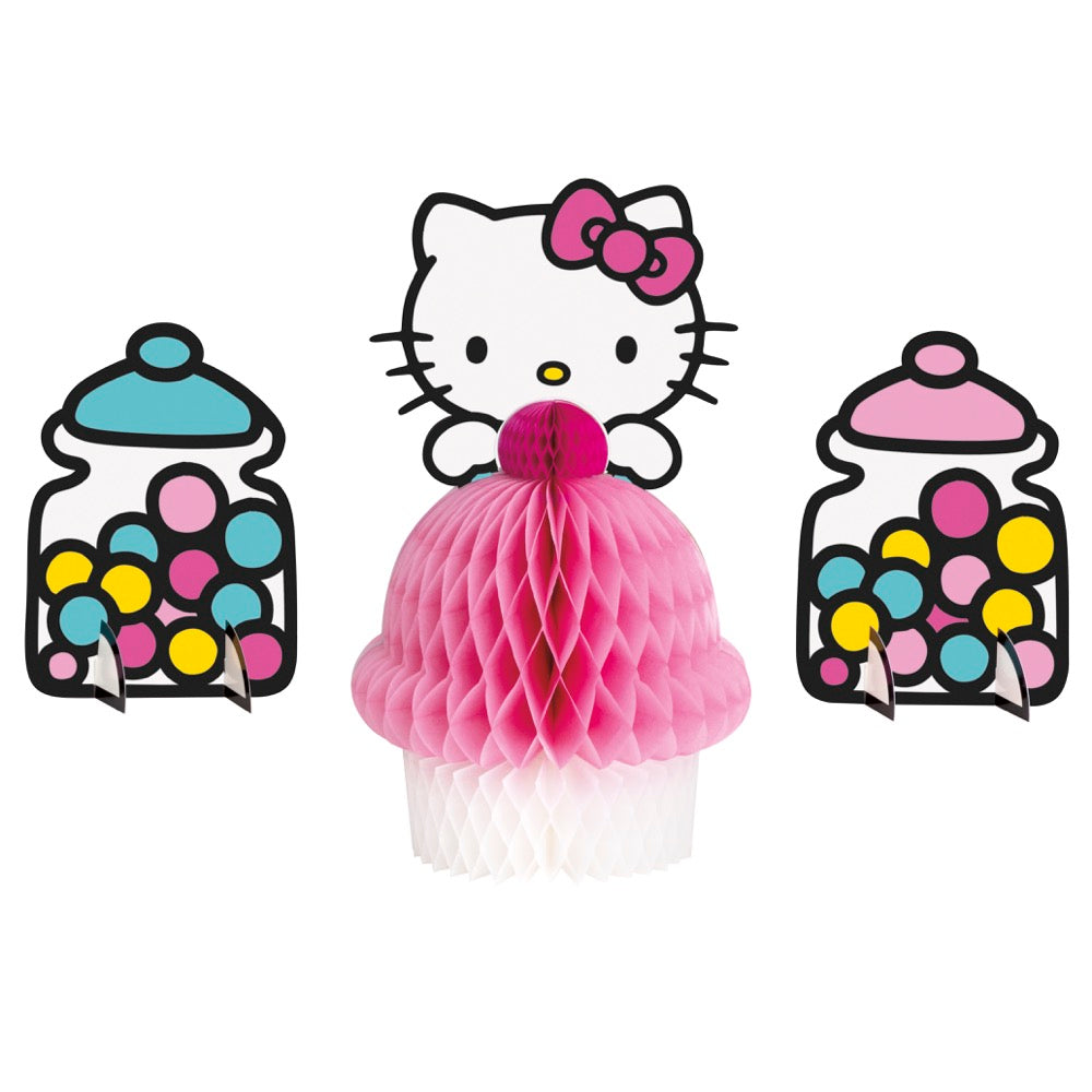 Hello Kitty and Friends Assorted Honeycomb Centerpiece Decorations 3ct