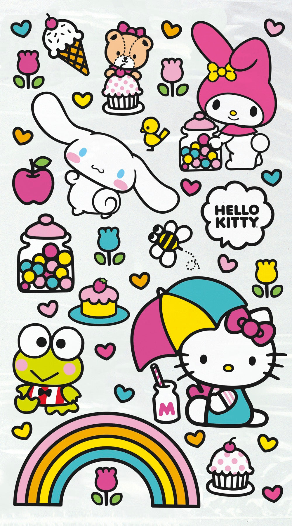 Hello Kitty and Friends Cellophane Bags 5 x 9 16ct