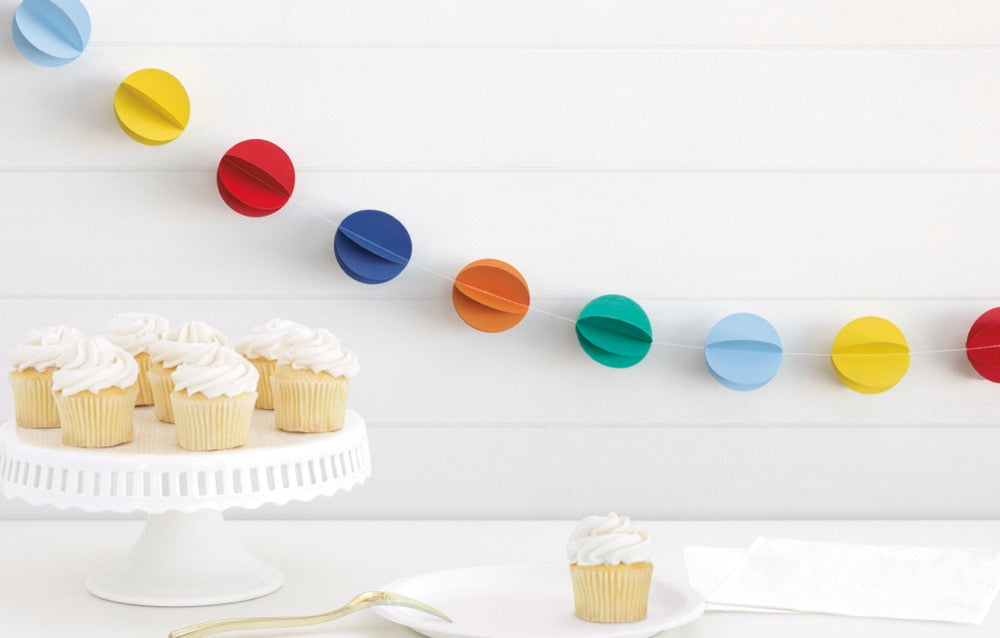 Classic Mini Honeycomb Ball Garland 7ft
