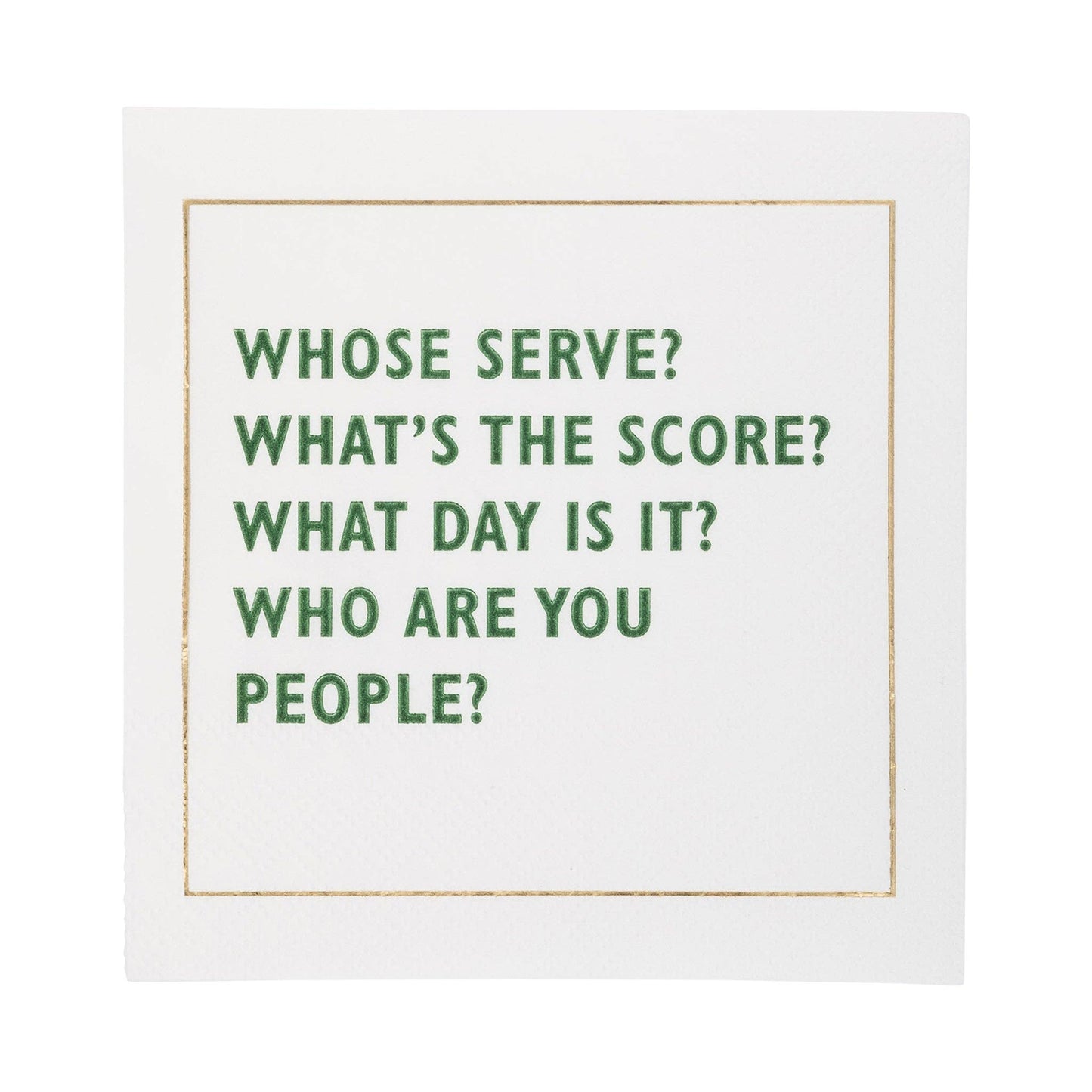 Pickleball Sayings Paper Cocktail Napkins 18ct