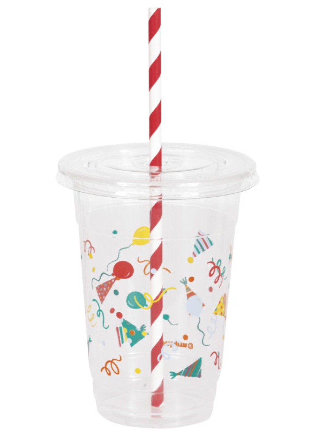 Birthday Mayhem 16oz Plastic Party Cups with Straws & Lids 4ct