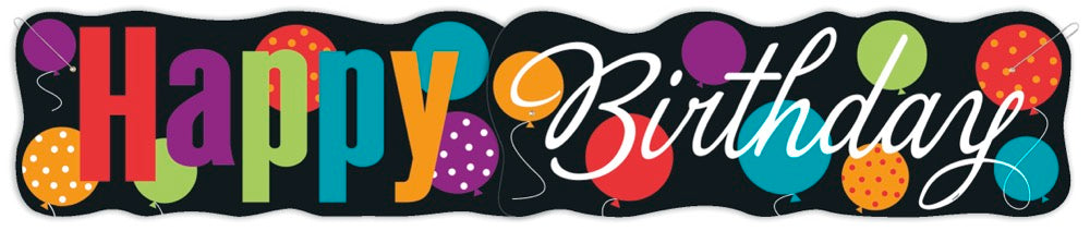 Birthday Cheer Giant Jointed Banner 4.5ft