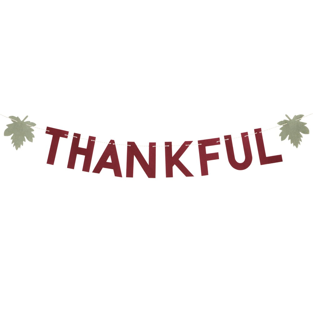 Thankful Felt Thanksgiving Banner