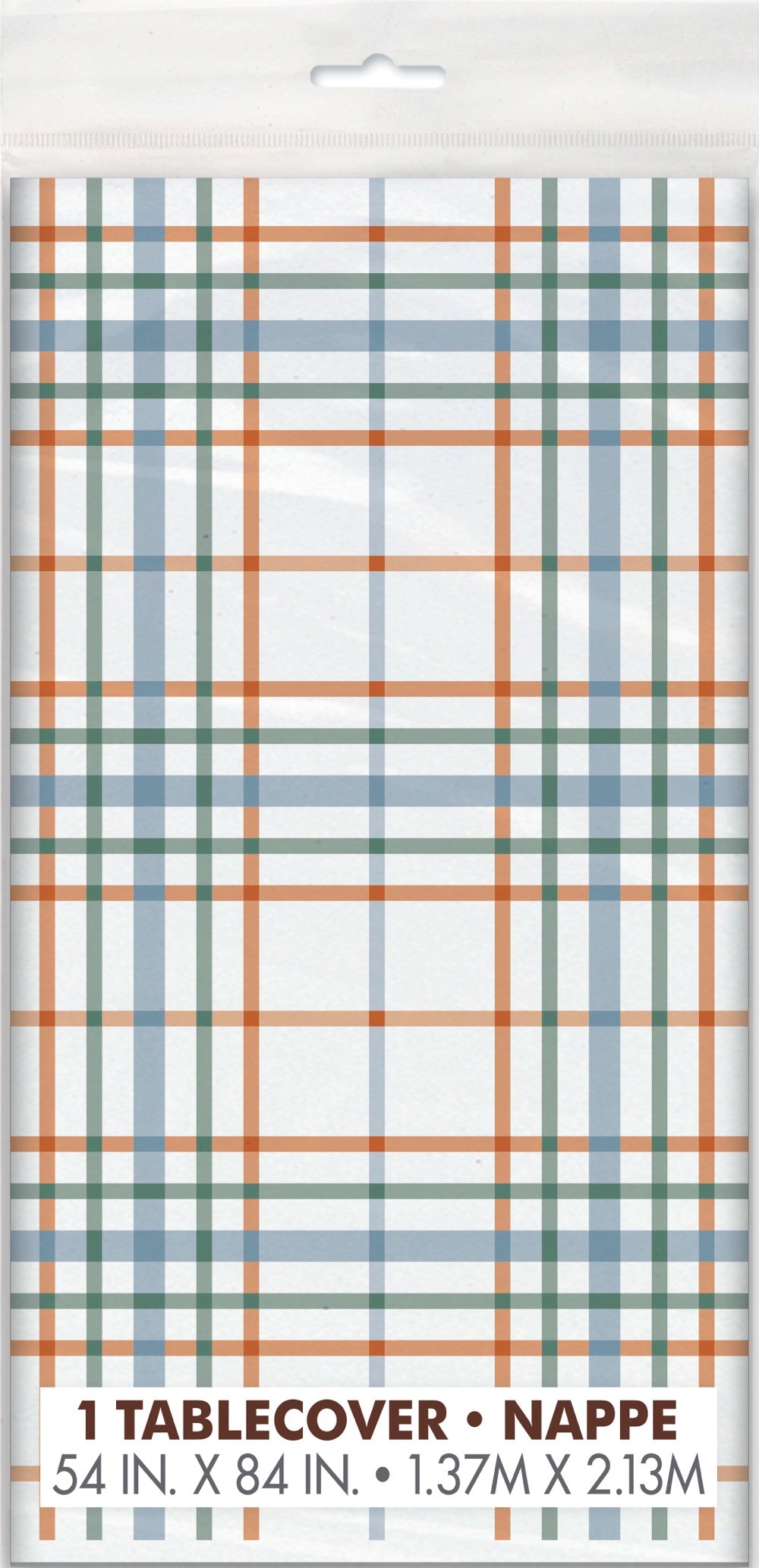 Fall Flair Rectangular Plastic Table Cover 54 x 84