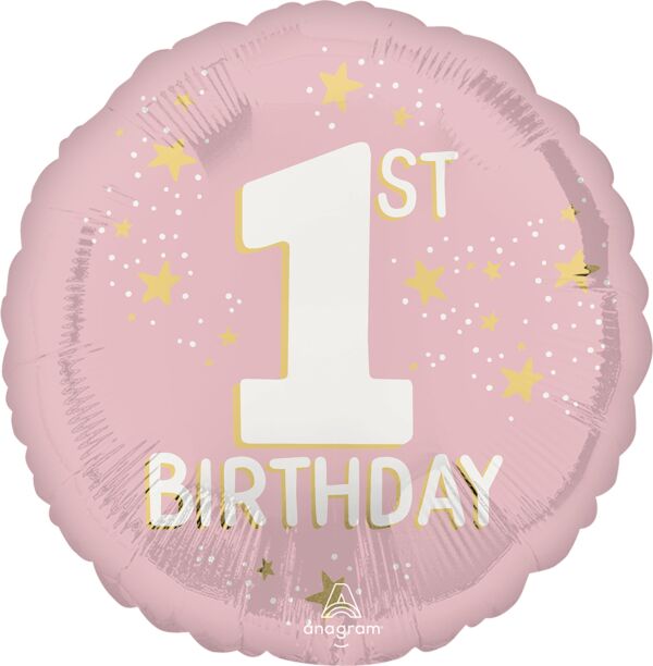 #113 Little Miss One-derful 1st Birthday 17in Balloon