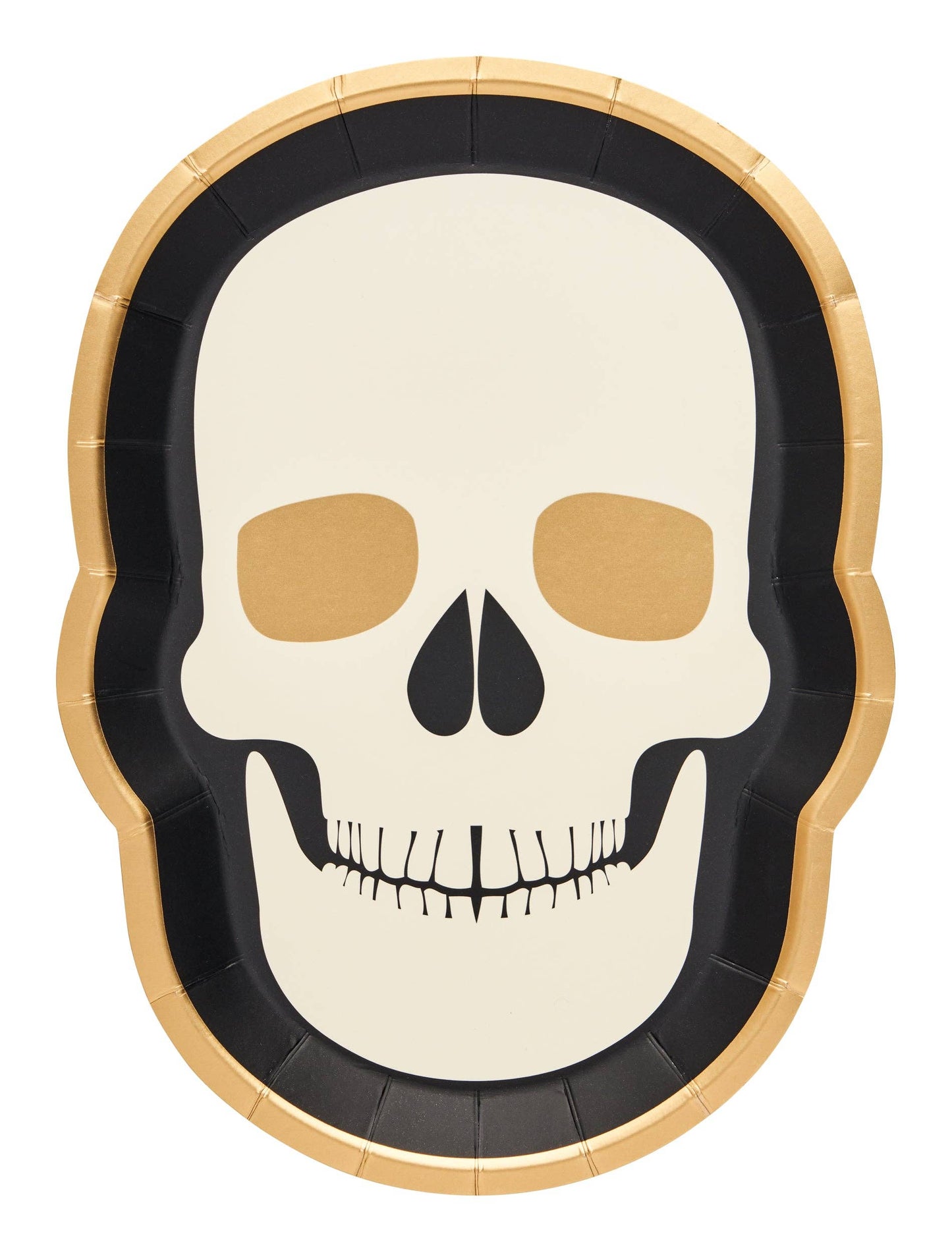 Skull Salad Plate Classic Spooky/8pk