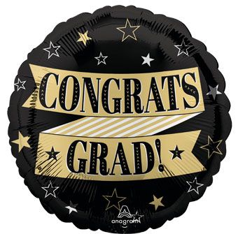 S30 Congrats Grad Banner 18in Balloon