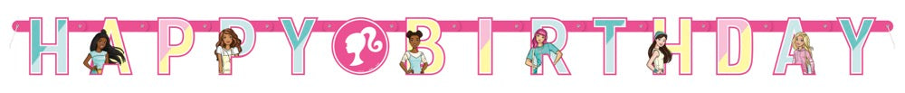 Barbie Happy Birthday Jointed Banner