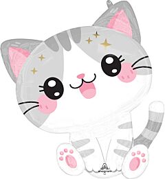 #023 Kawaii Kitty 29in SuperShape Balloon