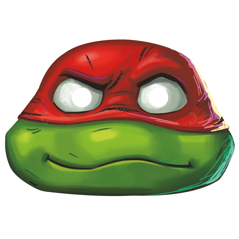 TMNT Mutant Mayhem Assorted Paper Masks 8ct
