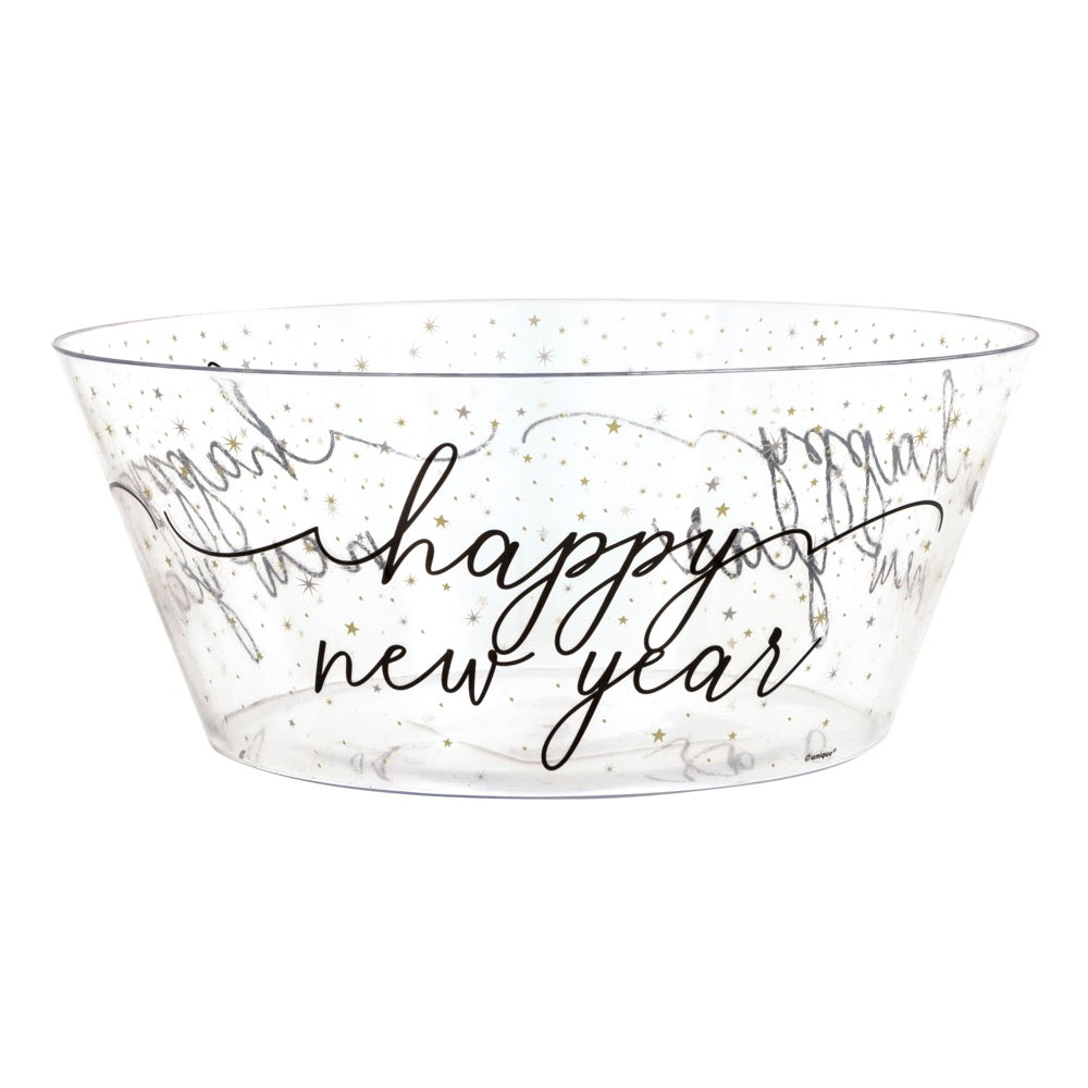 Disco New Year Plastic Serving Bowl