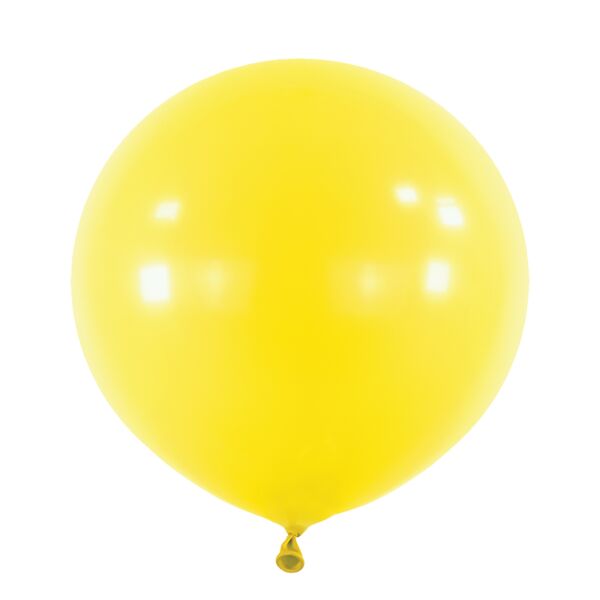 24in Helium Inflated Latex Balloon - Yellow Sunshine