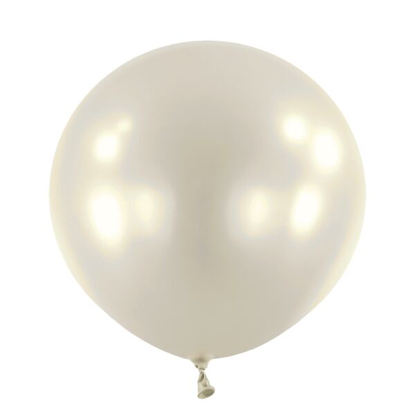 24in Helium Inflated Latex Balloon - Metallic Silver