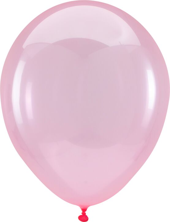 12in Helium Inflated Latex Balloon - Crystal Clearz Pink