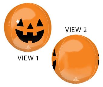 S22 Jack O Lantern Orbz Balloon