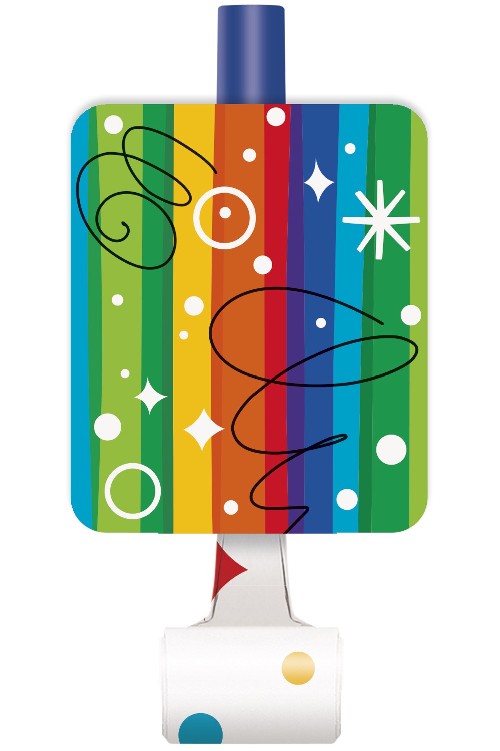 Rainbow Ribbons Birthday Blowouts 8ct