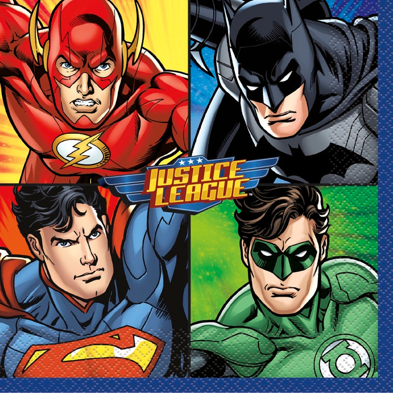 Justice League Lunch Napkins 16ct