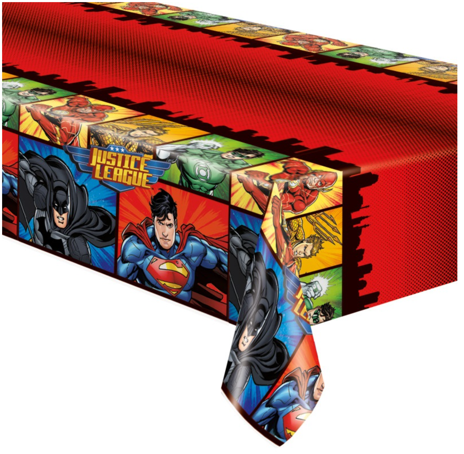 Justice League Plastic Table Cover 54" x 84"