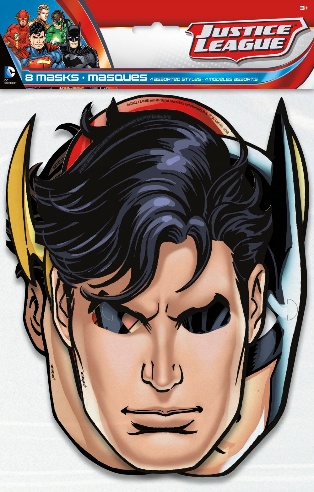 Justice League Party Masks 8ct