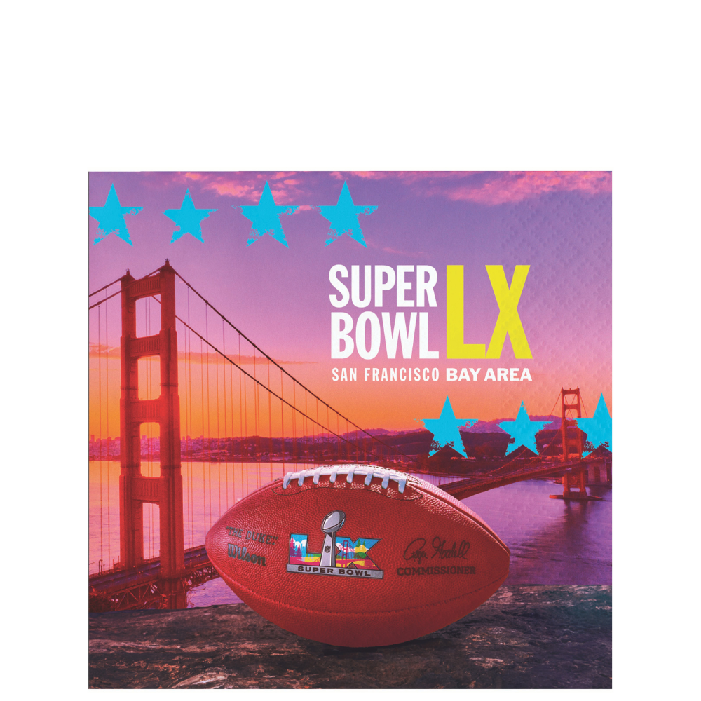 Super Bowl LX Beverage Napkins 16ct