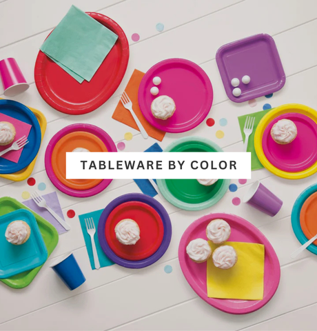 Tableware By Color Party Supplies