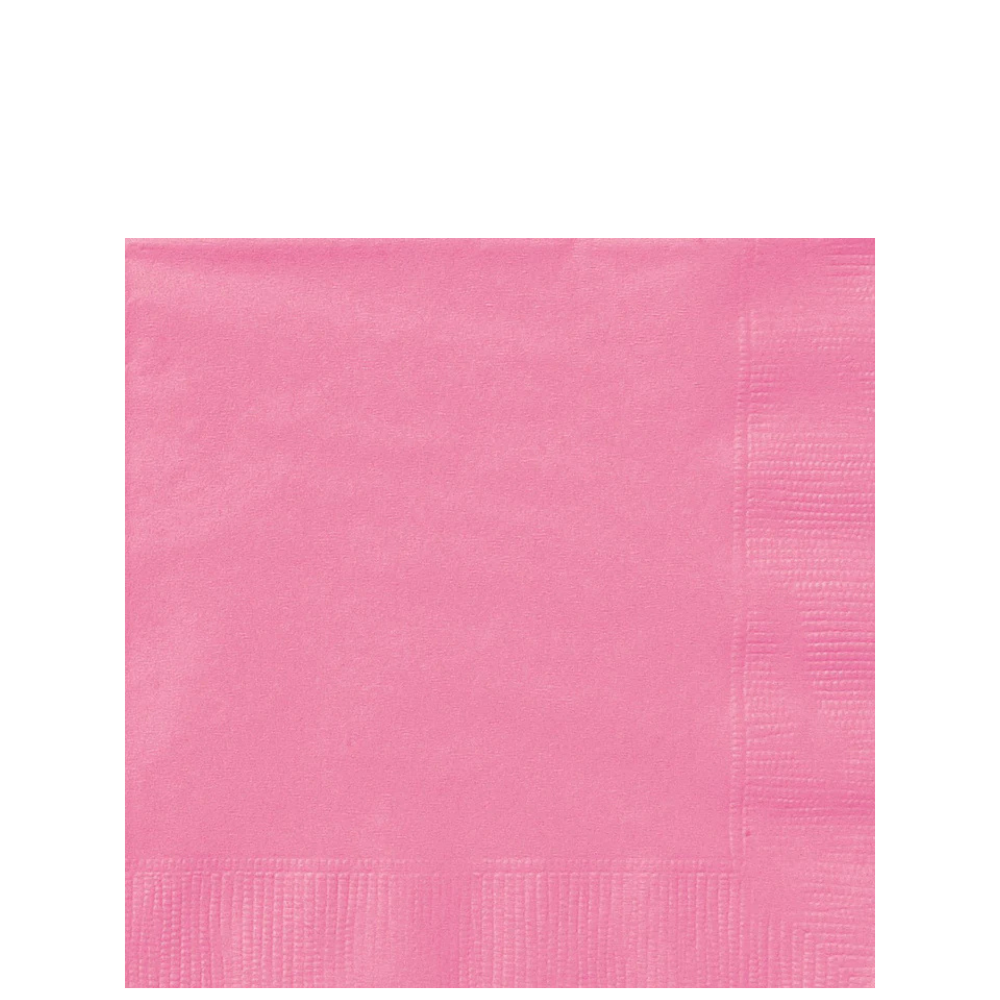 Hot Pink Beverage Napkins 100ct