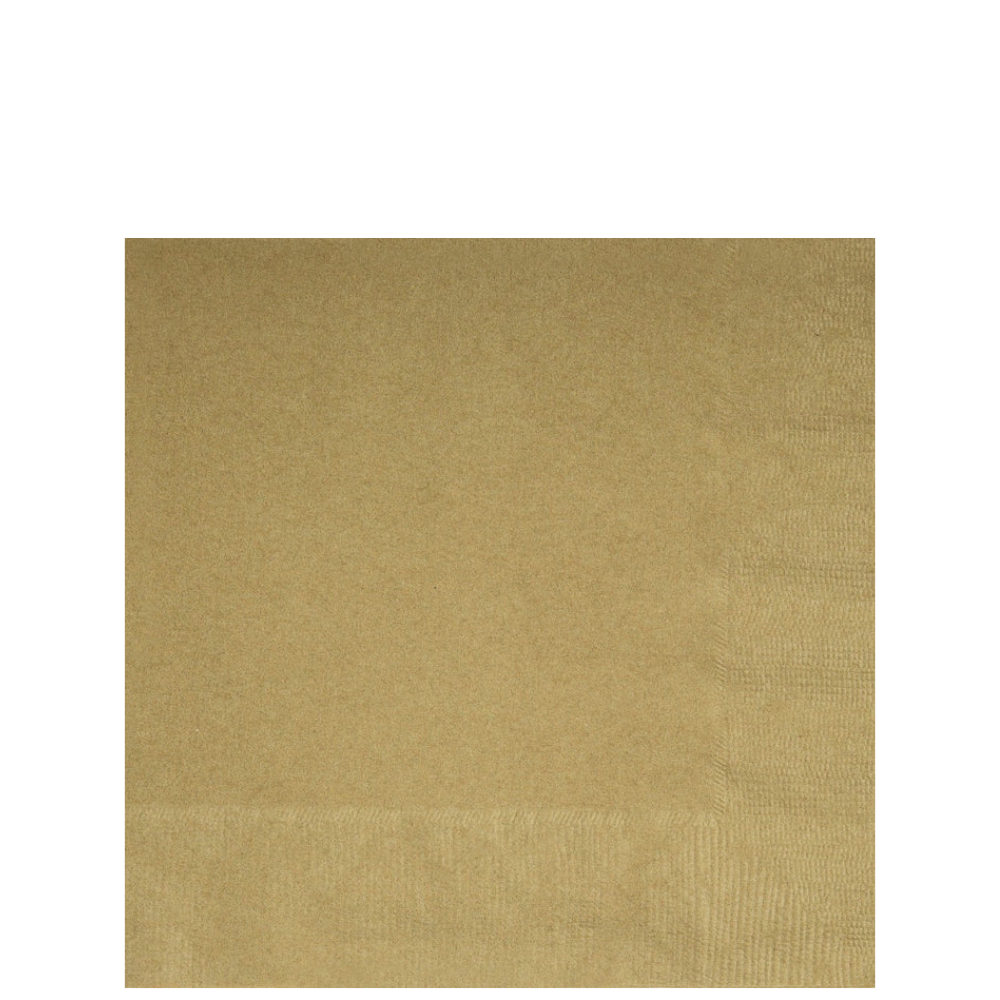 Gold Beverage Napkins 20ct