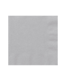 Silver Beverage Napkins 40ct