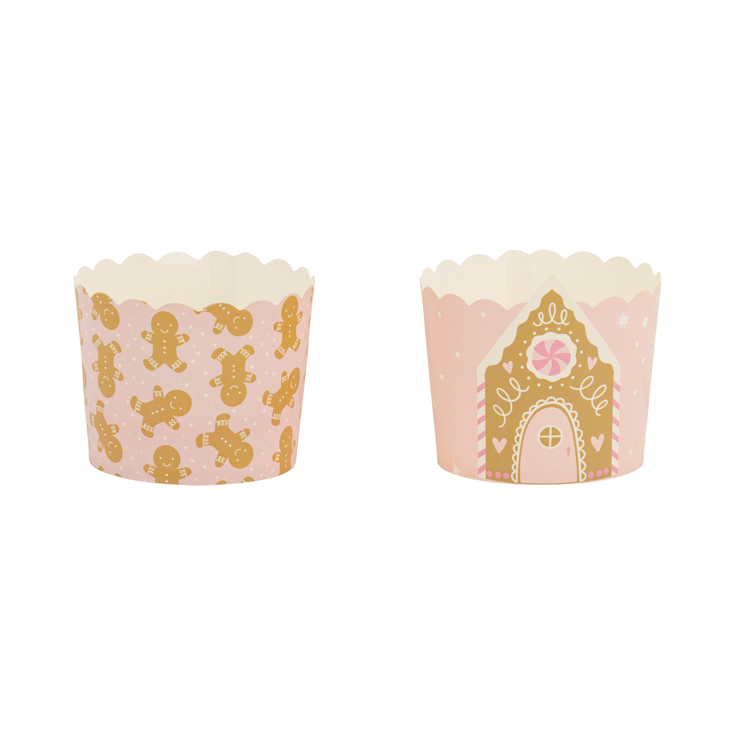 Pink Gingerbread House 5 oz Baking Cups 50ct
