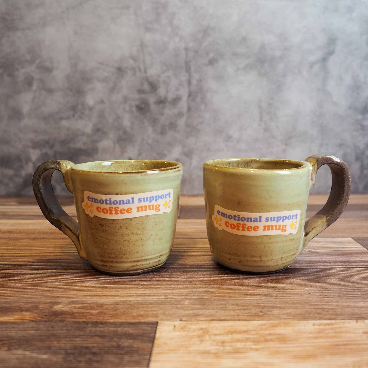 Emotional Support Coffee Mug Sticker - Funny Tumbler Decals
