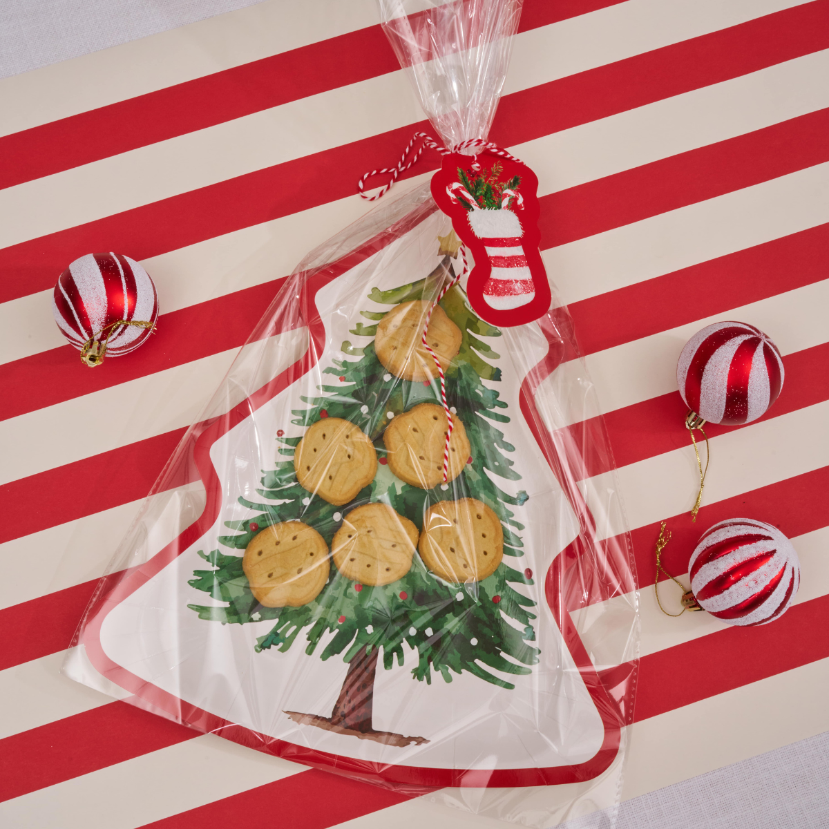 Cookie Tray Gifting Kit Tree/6pkg