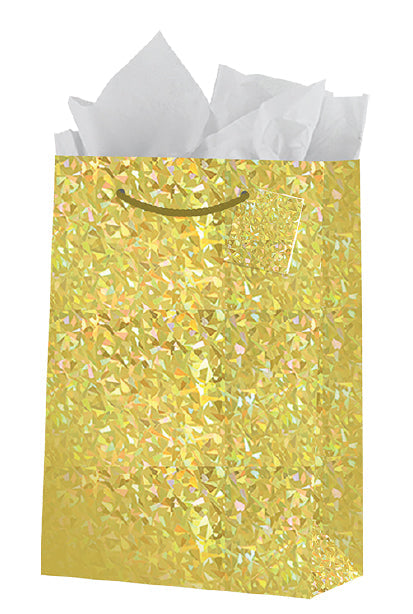 Holographic Gold Gift Bags