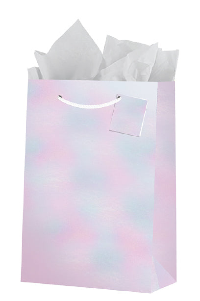Iridescent White Gift Bags