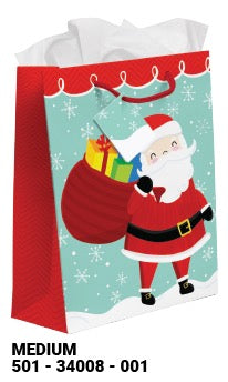 XMAS Santa Medium Gift Bag