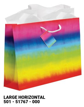 Rainbow Large Horizontal Gift Bag
