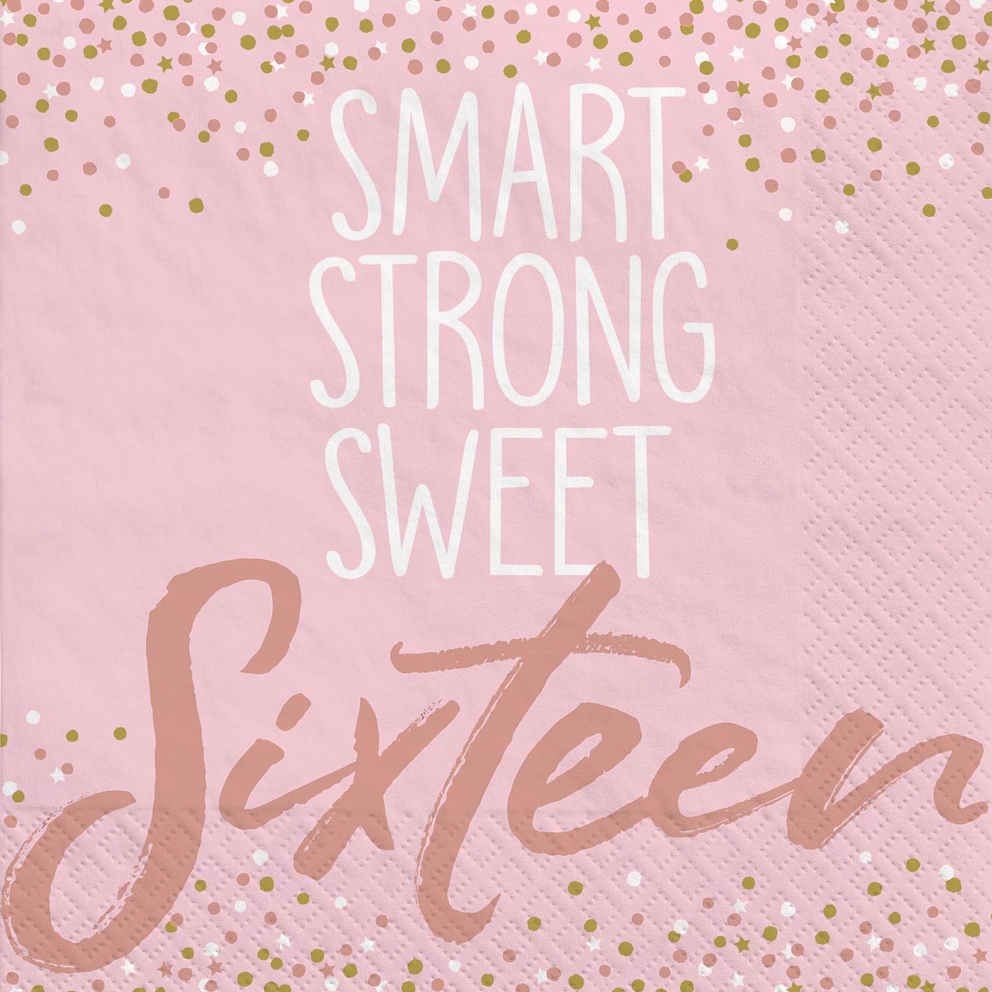 Sixteen Blush Beverage Napkins 16ct