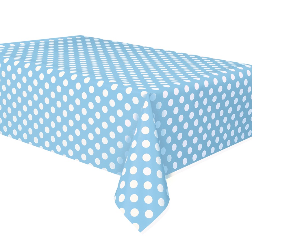 Dots Rectangular Plastic Table Cover 54in x 108in