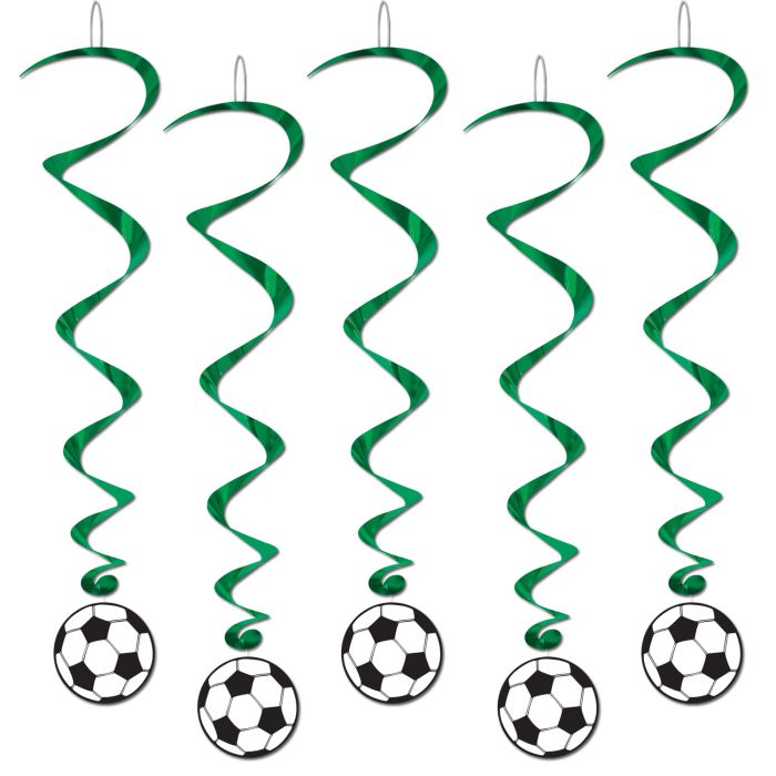 Soccer Ball Whirls 5ct
