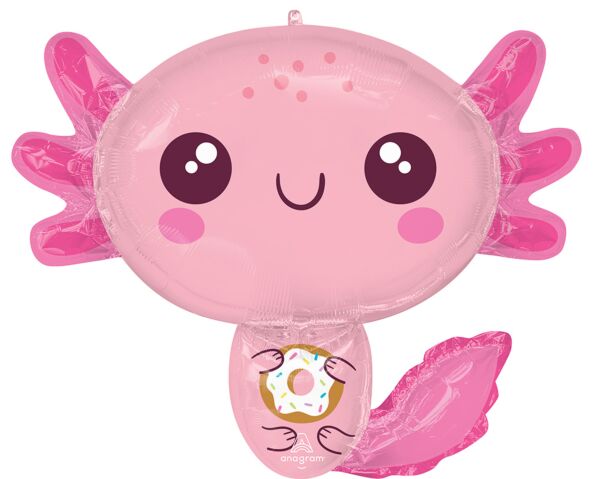 #043B Axolotl Birthday 28in Balloon