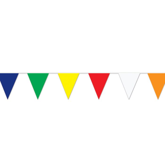 Multi-Color Pennant Banner 120ft