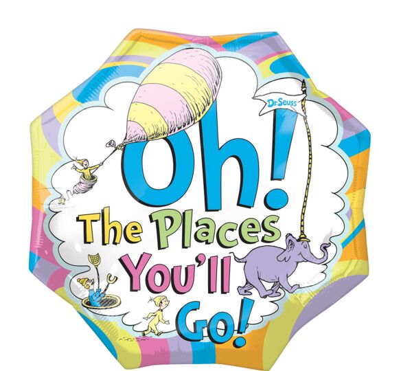 S01B Dr Seuss OTPYG Grad 22in Balloon
