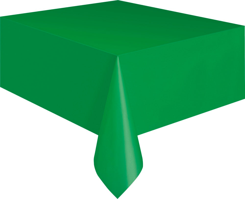 Green Plastic Rectangle Table Cover 54" x 108"