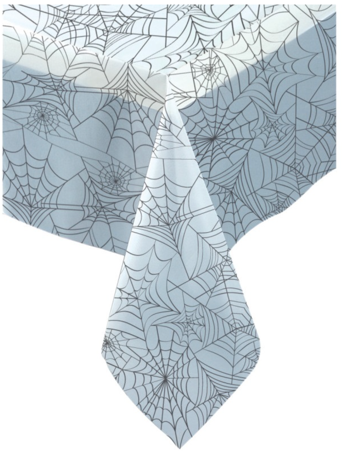 Clear Spider Web Rectangular Plastic Table Cover 54 x 108