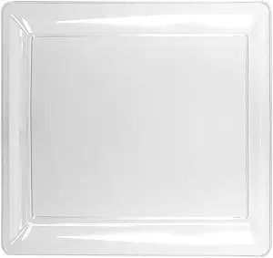 Clear Square Tray 16in